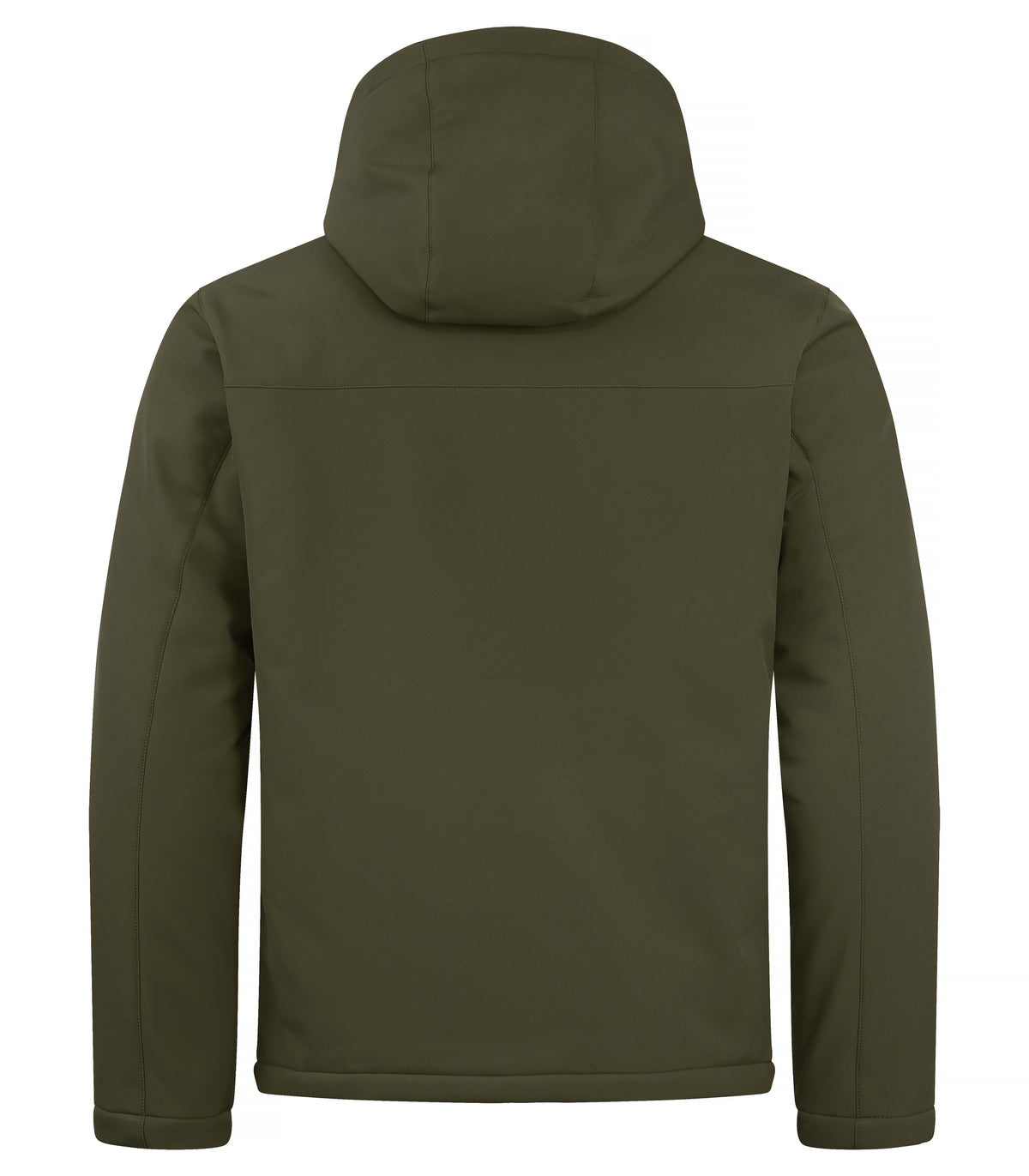 Clique Padded Hoody Softshell – Tåkegrønn – bakside