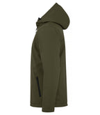 Clique Padded Hoody Softshell – Tåkegrønn – venstre side