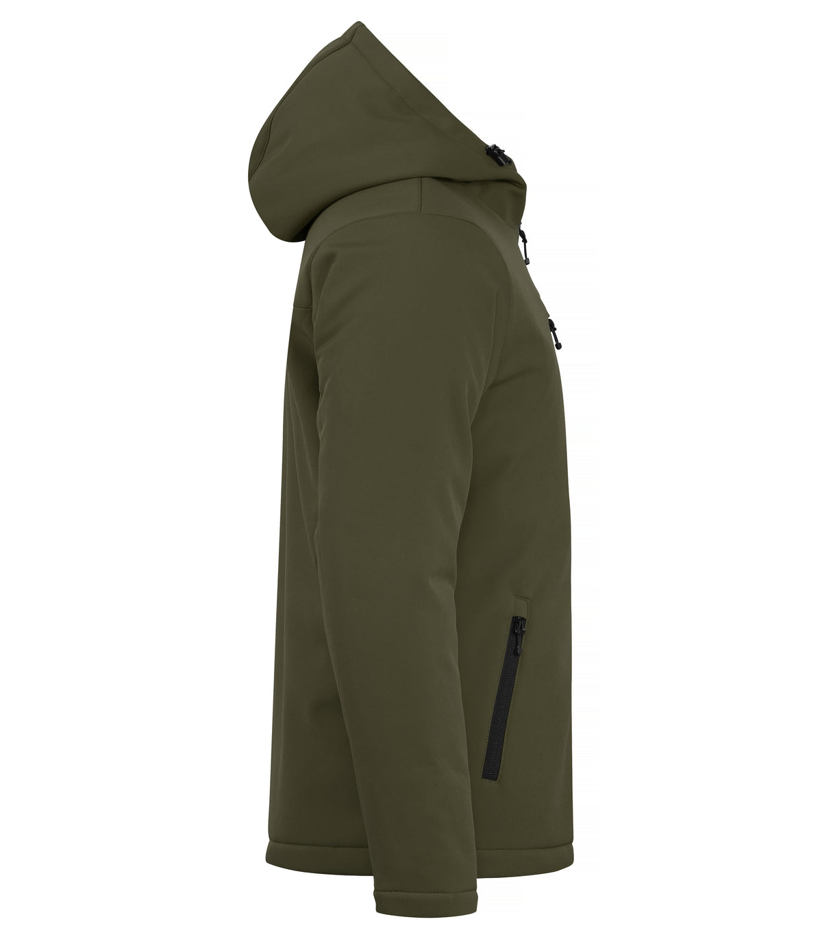 Clique Padded Hoody Softshell – Tåkegrønn – høyre side