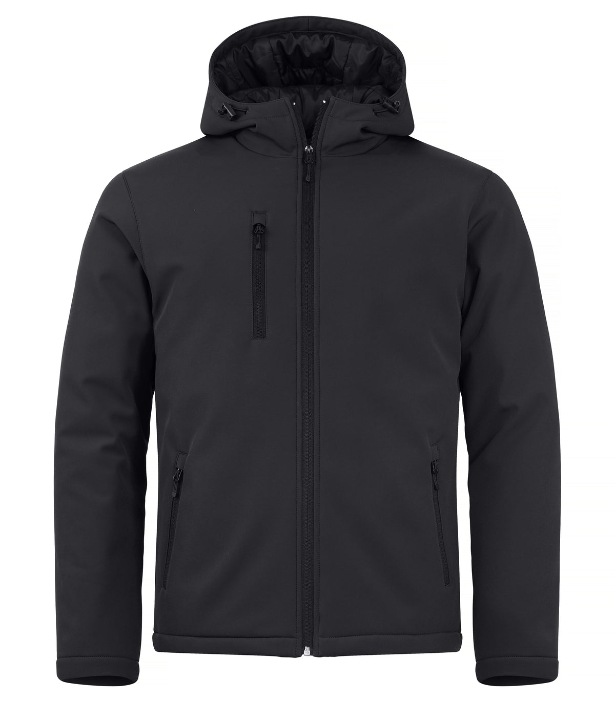 Clique Padded Hoody Softshell – Svart – forside