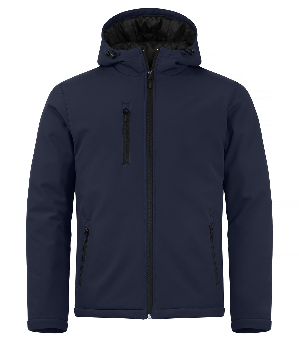 Clique Padded Hoody Softshell – Mørk marineblå – forside