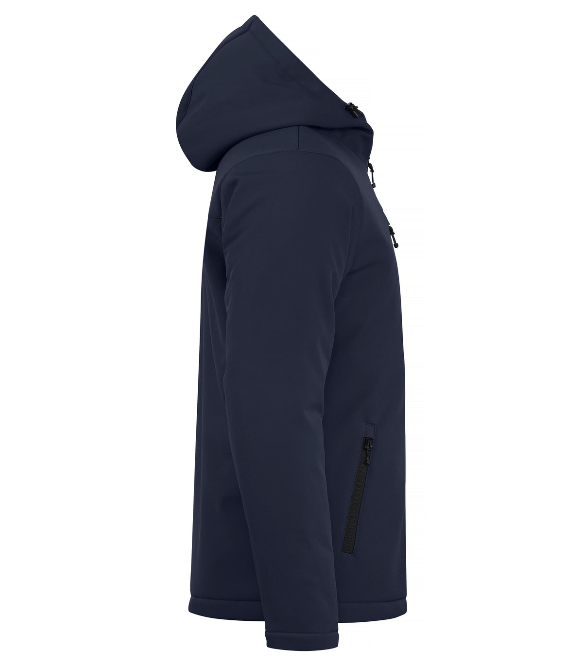 Clique Padded Hoody Softshell – Mørk marineblå – høyre side
