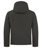 Clique Padded Hoody Softshell – Mørk grå – bakside