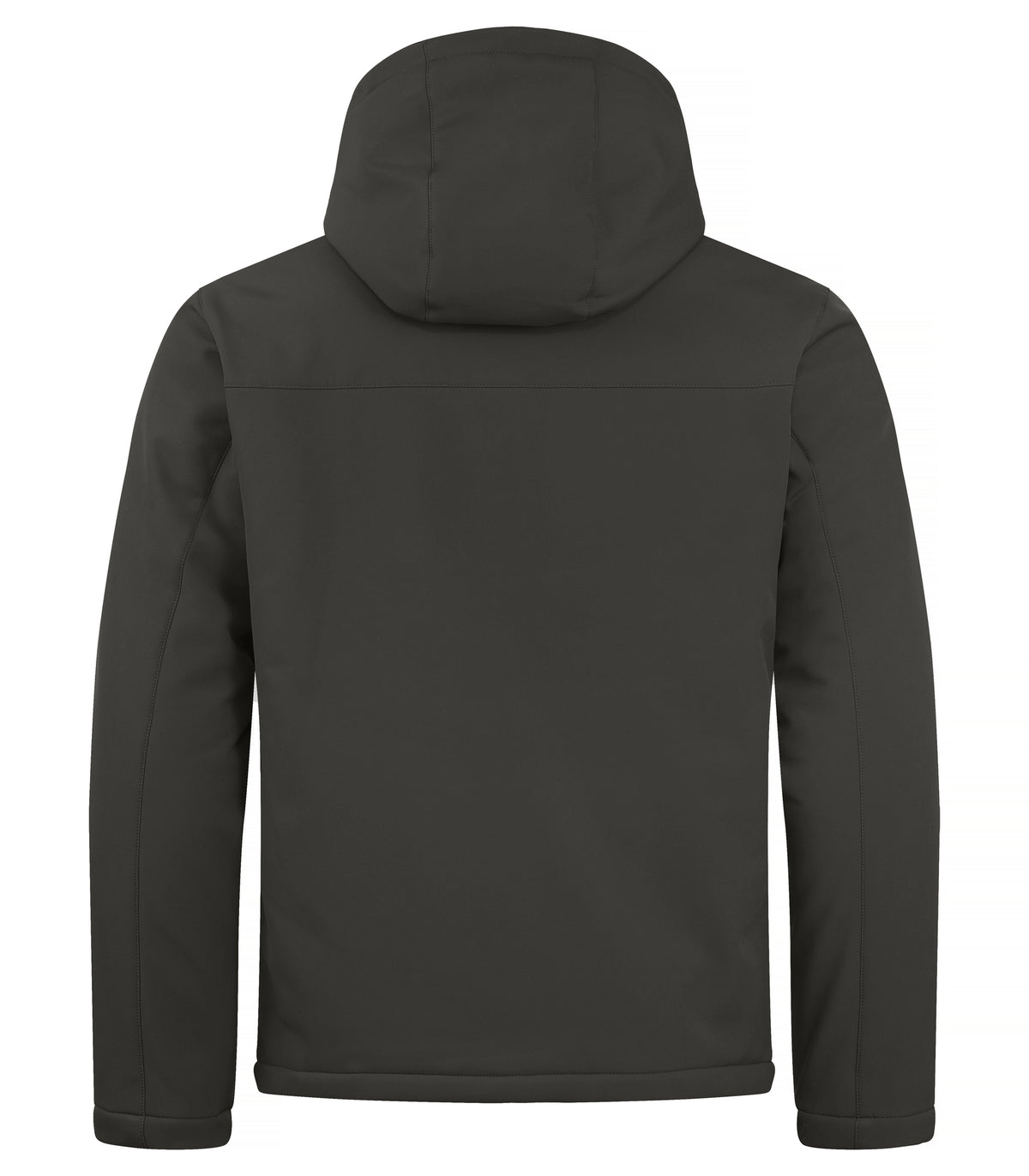 Clique Padded Hoody Softshell – Mørk grå – bakside