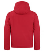 Clique Padded Hoody Softshell – Rød – bakside