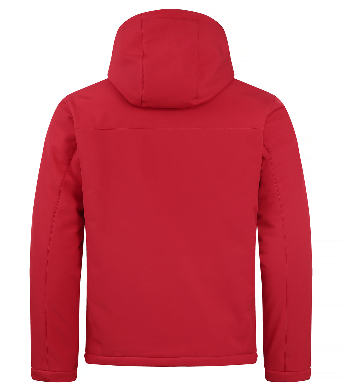 Clique Padded Hoody Softshell – Rød – bakside