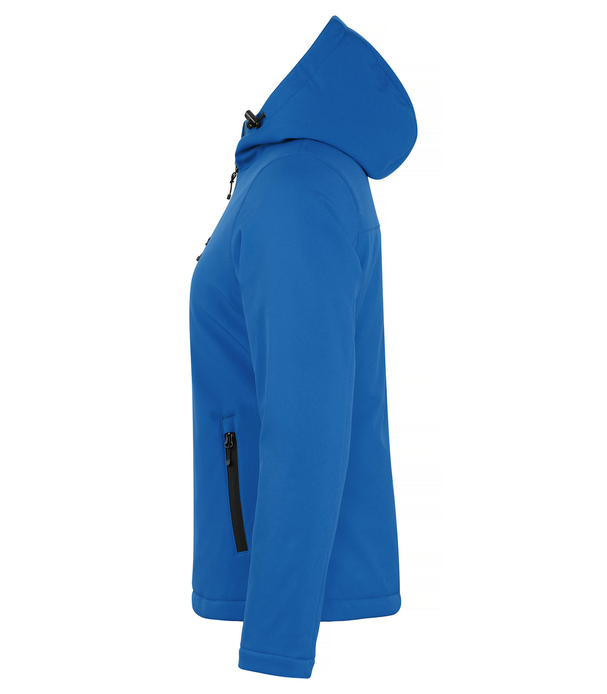 Clique Padded Hoody Softshell – dame – Kongeblå – venstre side