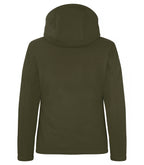 Clique Padded Hoody Softshell – dame – Tåkegrønn – bakside