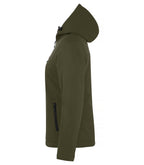 Clique Padded Hoody Softshell – dame – Tåkegrønn – venstre side