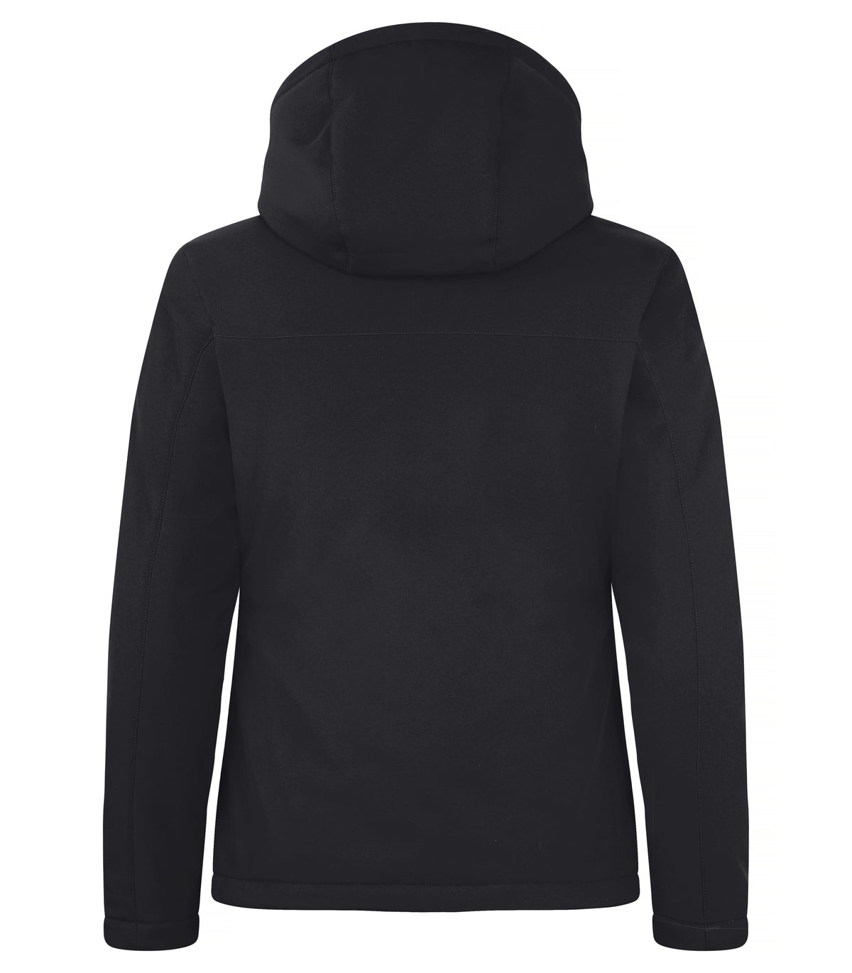 Clique Padded Hoody Softshell – dame – Svart – bakside