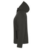 Clique Padded Hoody Softshell – dame – Mørk grå – venstre side