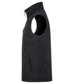 Clique Padded Softshell Vest – Svart – venstre side