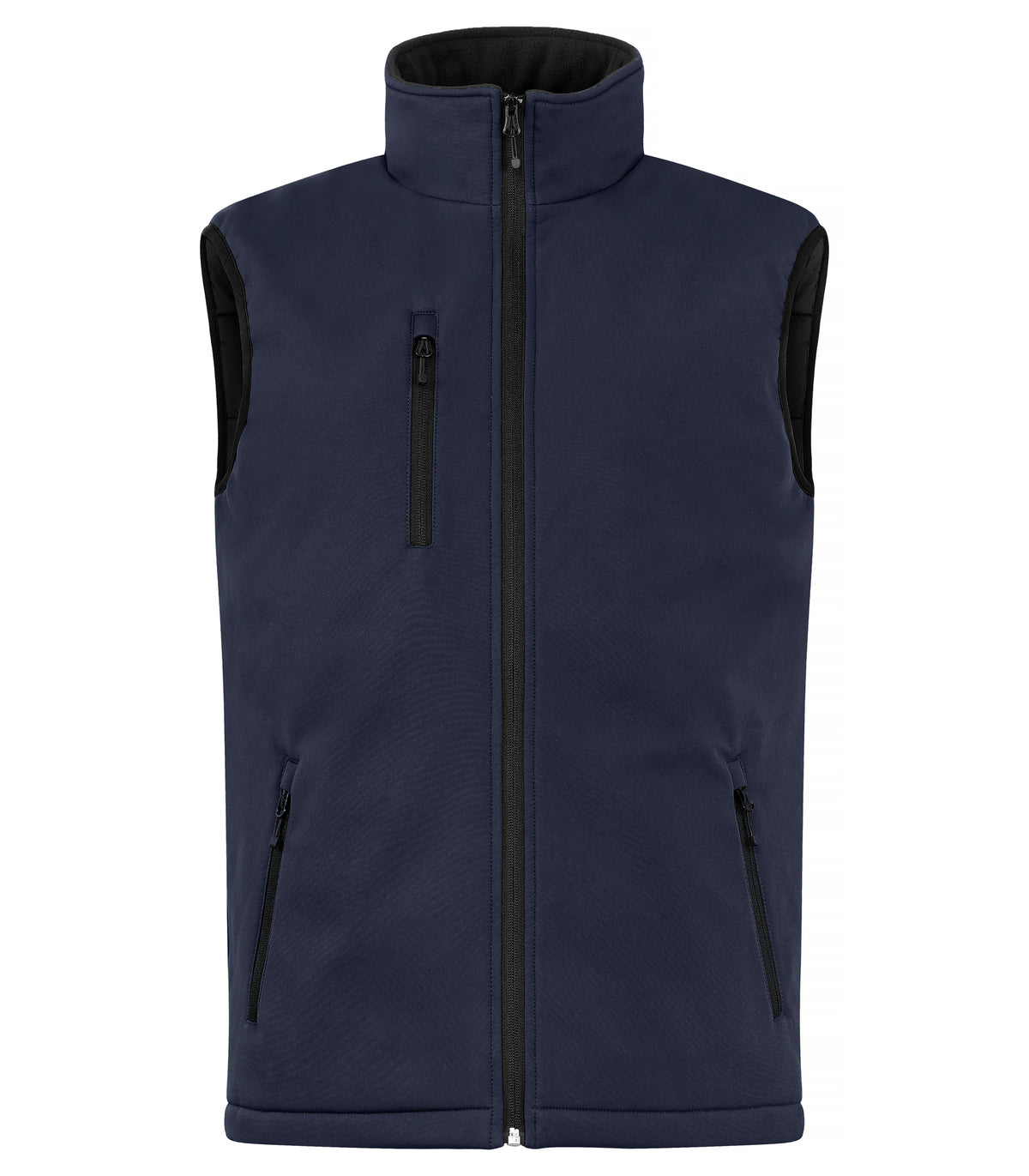 Clique Padded Softshell Vest – Mørk marineblå – forside