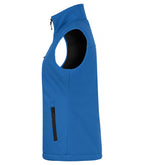 Clique Padded Softshell Vest – dame – Kongeblå – venstre side