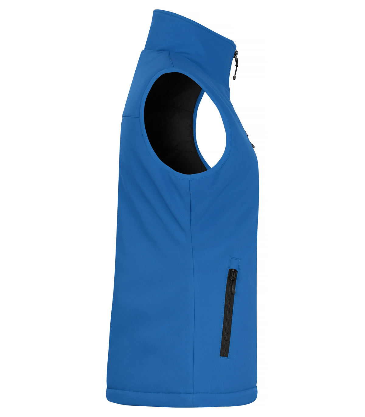 Clique Padded Softshell Vest – dame – Kongeblå – høyre side