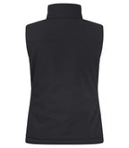 Clique Padded Softshell Vest – dame – Svart – bakside