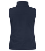 Clique Padded Softshell Vest – dame – Mørk marineblå – bakside