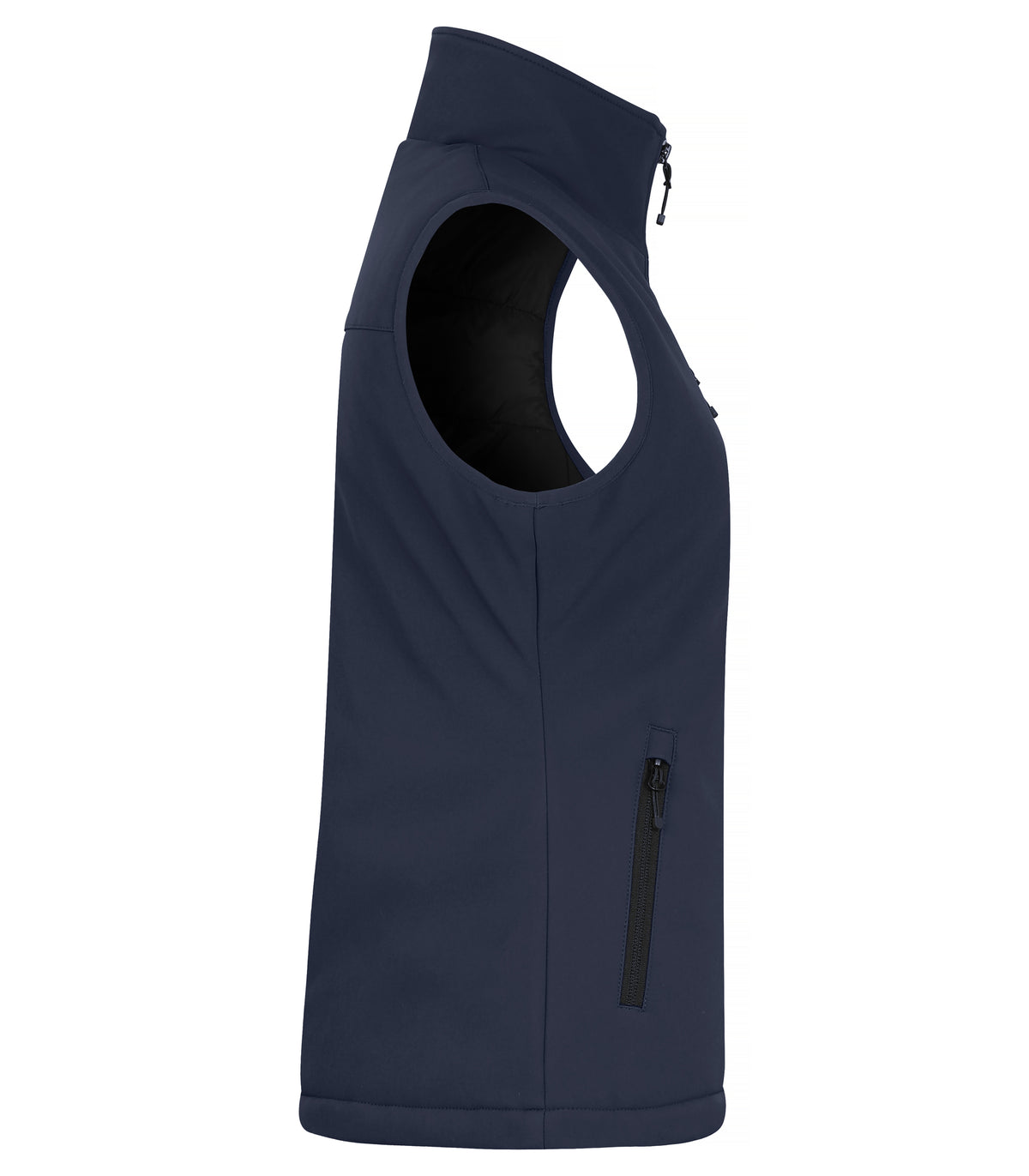 Clique Padded Softshell Vest – dame – Mørk marineblå – høyre side