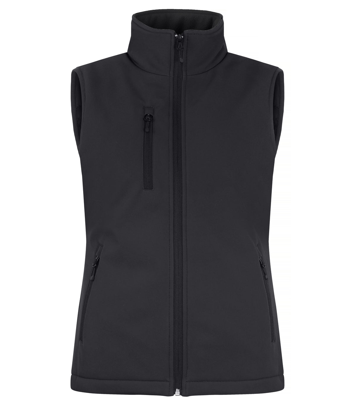 Clique Padded Softshell Vest – dame – Svart – forside