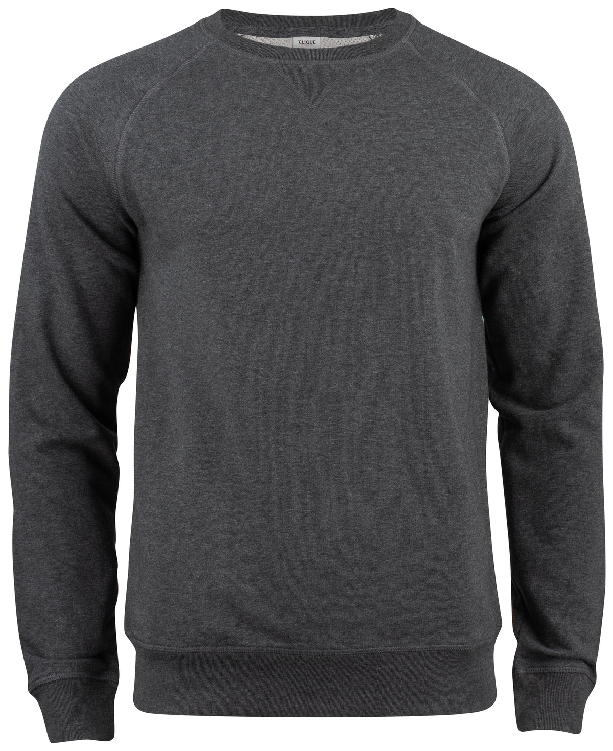 Clique Premium OC Roundneck – Antrasittmelert – forside