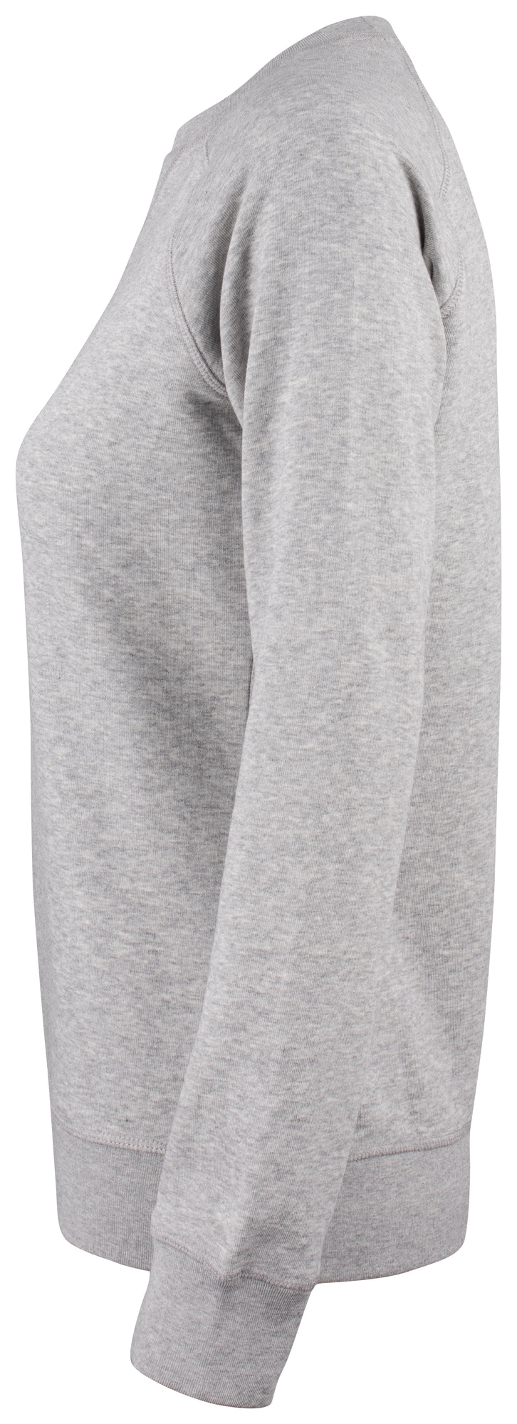 Clique Premium OC Roundneck – dame – Gråmelert – venstre side