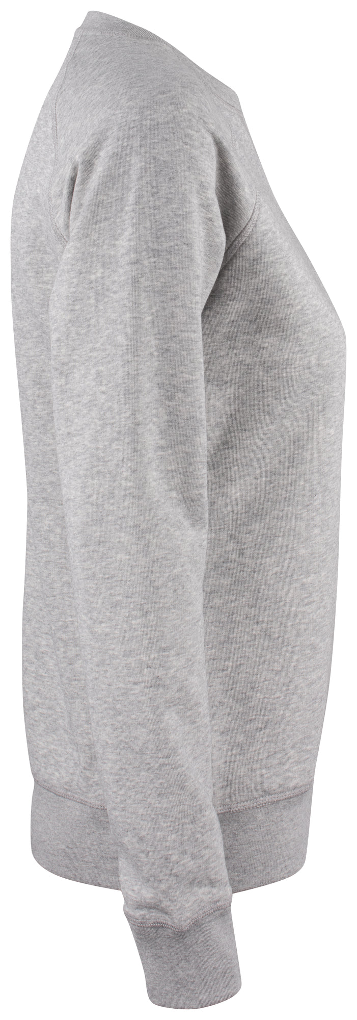 Clique Premium OC Roundneck – dame – Gråmelert – høyre side
