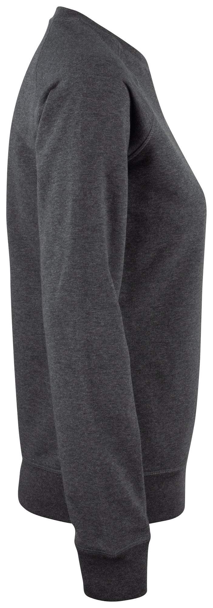 Clique Premium OC Roundneck – dame – Antrasittmelert – høyre side