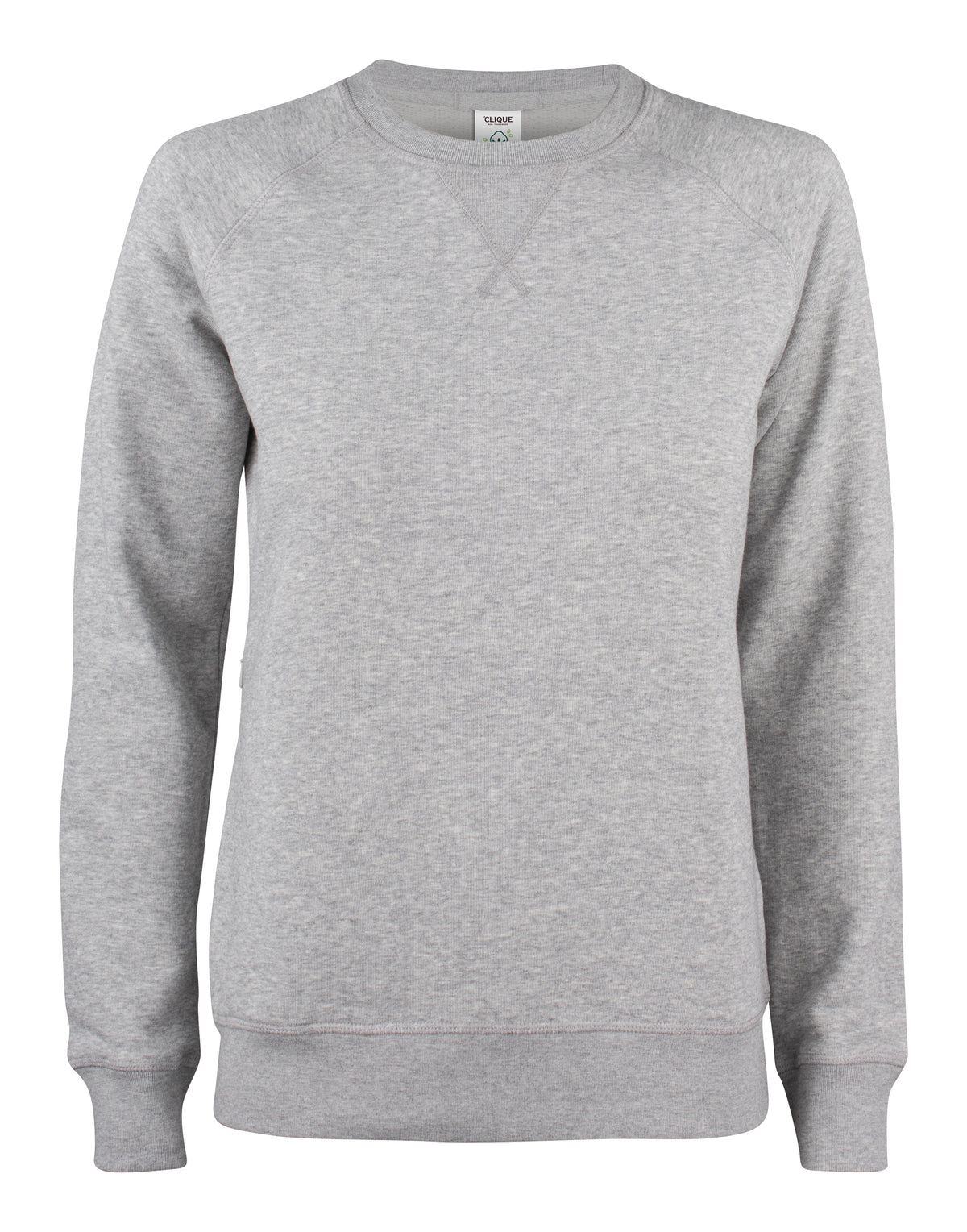 Clique Premium OC Roundneck – dame – Gråmelert – forside