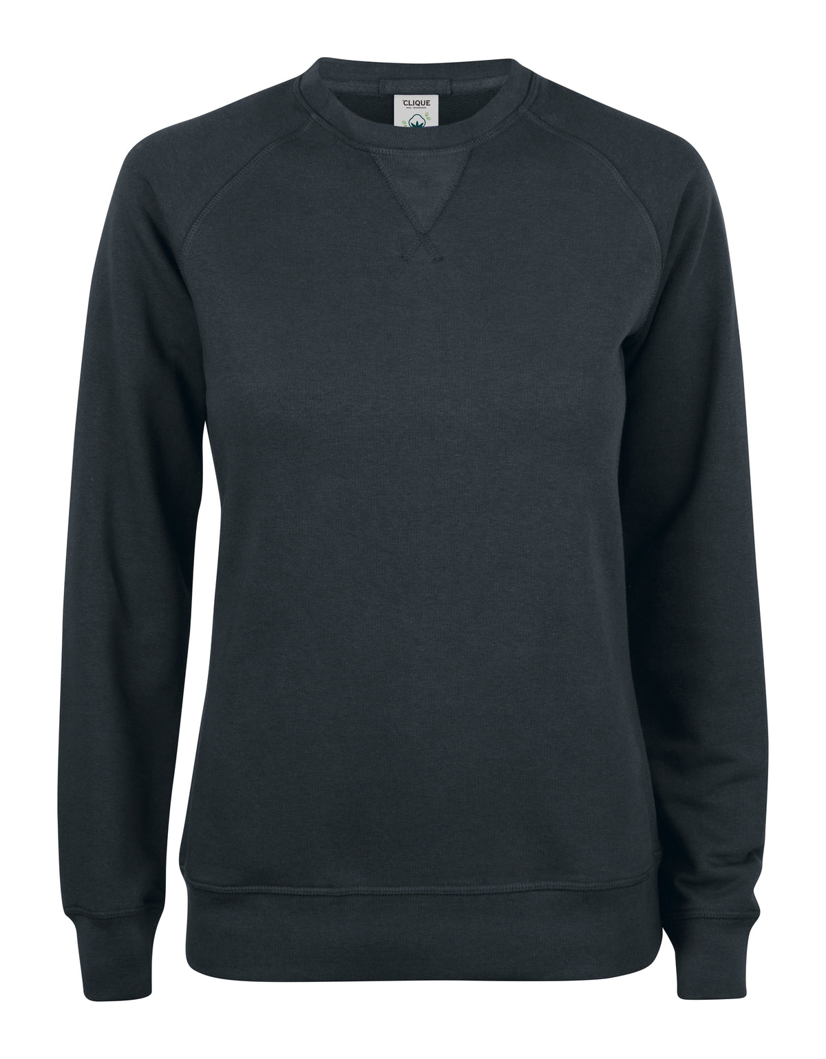 Clique Premium OC Roundneck – dame – Svart – forside
