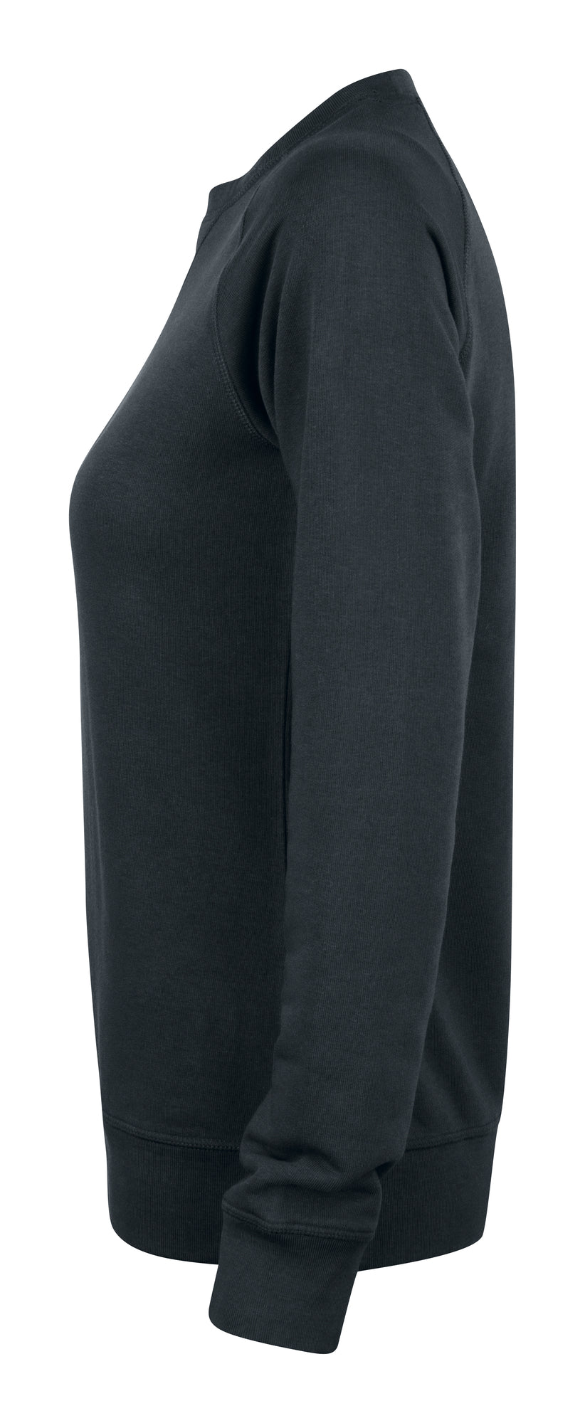 Clique Premium OC Roundneck – dame – Svart – venstre side