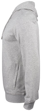 Clique Premium OC Hoody – Gråmelert – venstre side