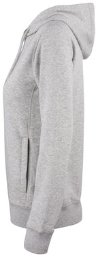 Clique Premium OC Hoody – dame – Gråmelert – venstre side