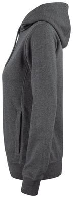 Clique Premium OC Hoody – dame – Antrasittmelert – venstre side