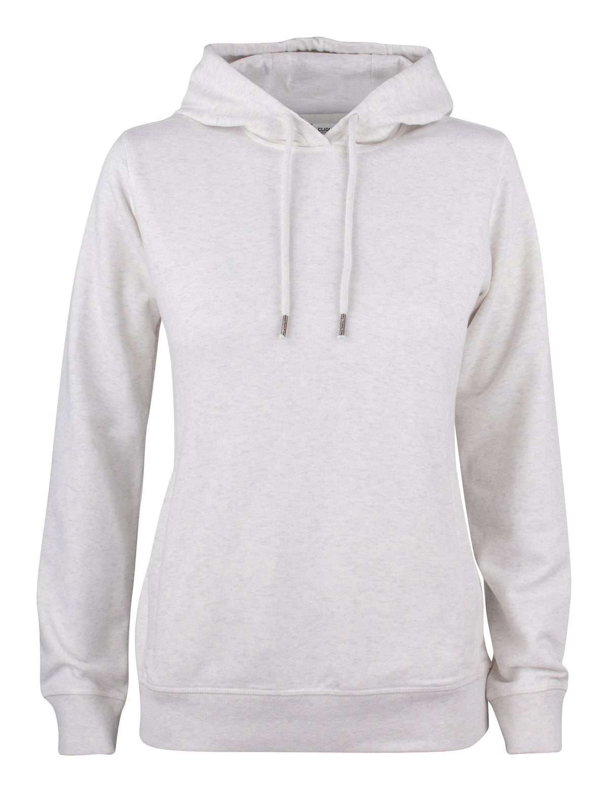 Clique Premium OC Hoody – dame – Naturmelert – forside