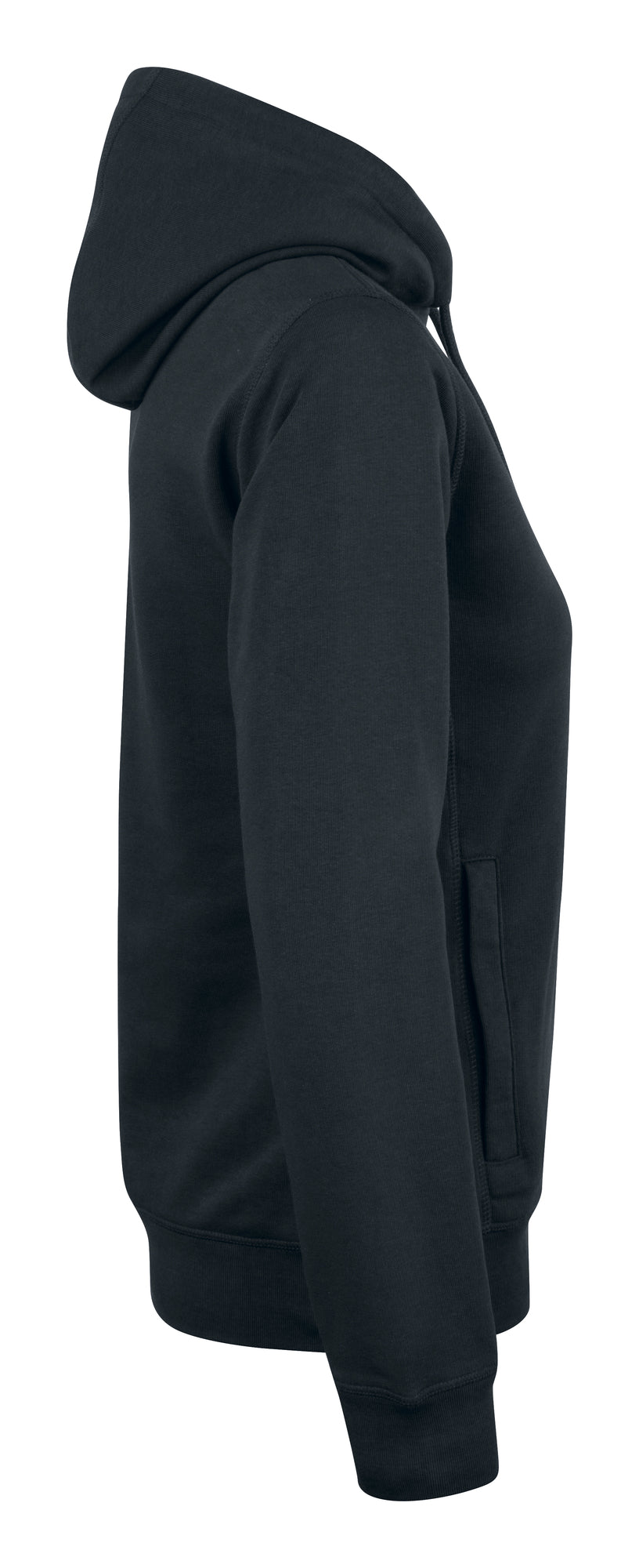 Clique Premium OC Hoody – dame – Svart – høyre side