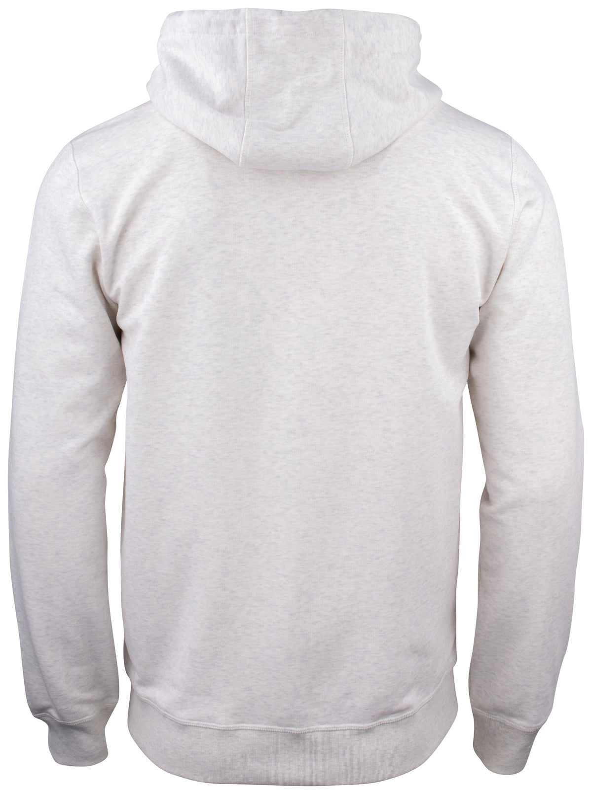 Clique Premium OC Hoody Full Zip – Naturmelert – bakside