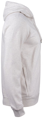 Clique Premium OC Hoody Full Zip – Naturmelert – høyre side
