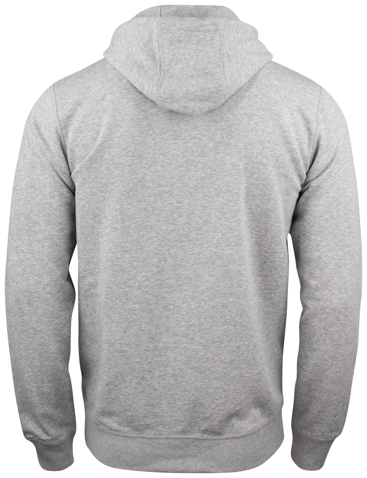 Clique Premium OC Hoody Full Zip – Gråmelert – bakside