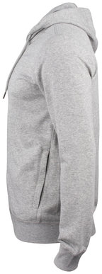 Clique Premium OC Hoody Full Zip – Gråmelert – venstre side