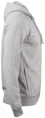 Clique Premium OC Hoody Full Zip – Gråmelert – høyre side