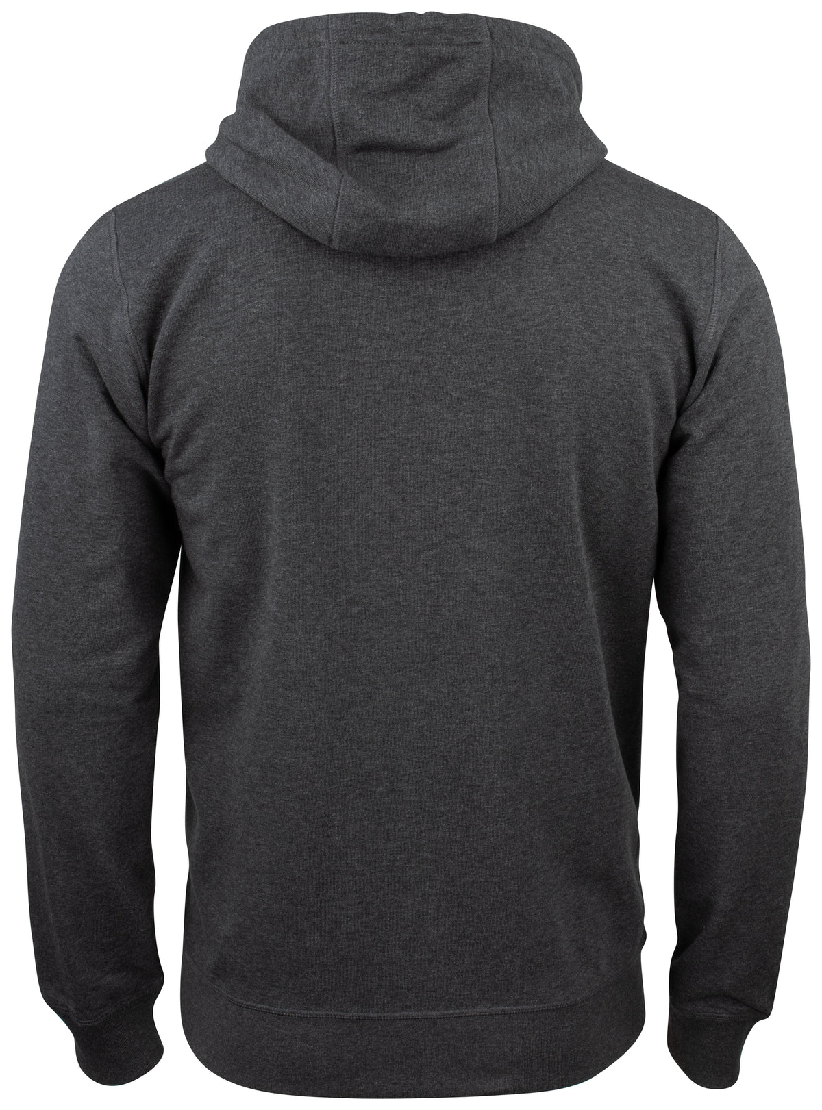 Clique Premium OC Hoody Full Zip – Antrasittmelert – bakside