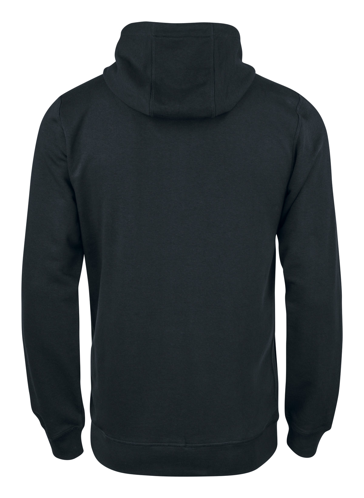 Clique Premium OC Hoody Full Zip – Svart – bakside