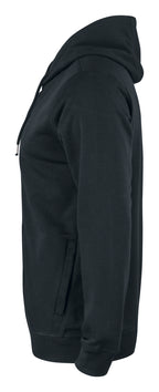 Clique Premium OC Hoody Full Zip – Svart – venstre side