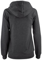 Clique Premium OC Hoody Full Zip – dame – Antrasittmelert – bakside