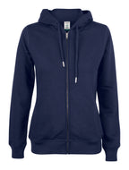 Clique Premium OC Hoody Full Zip – dame – Mørk marineblå – forside
