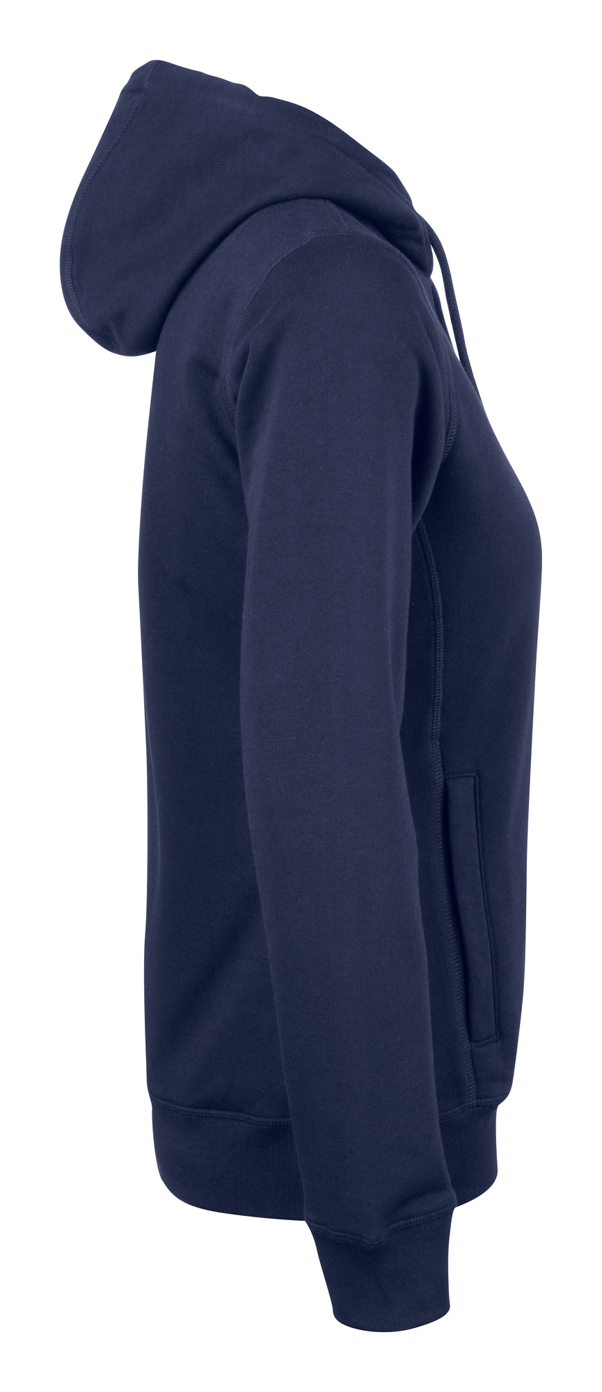 Clique Premium OC Hoody Full Zip – dame – Mørk marineblå – høyre side