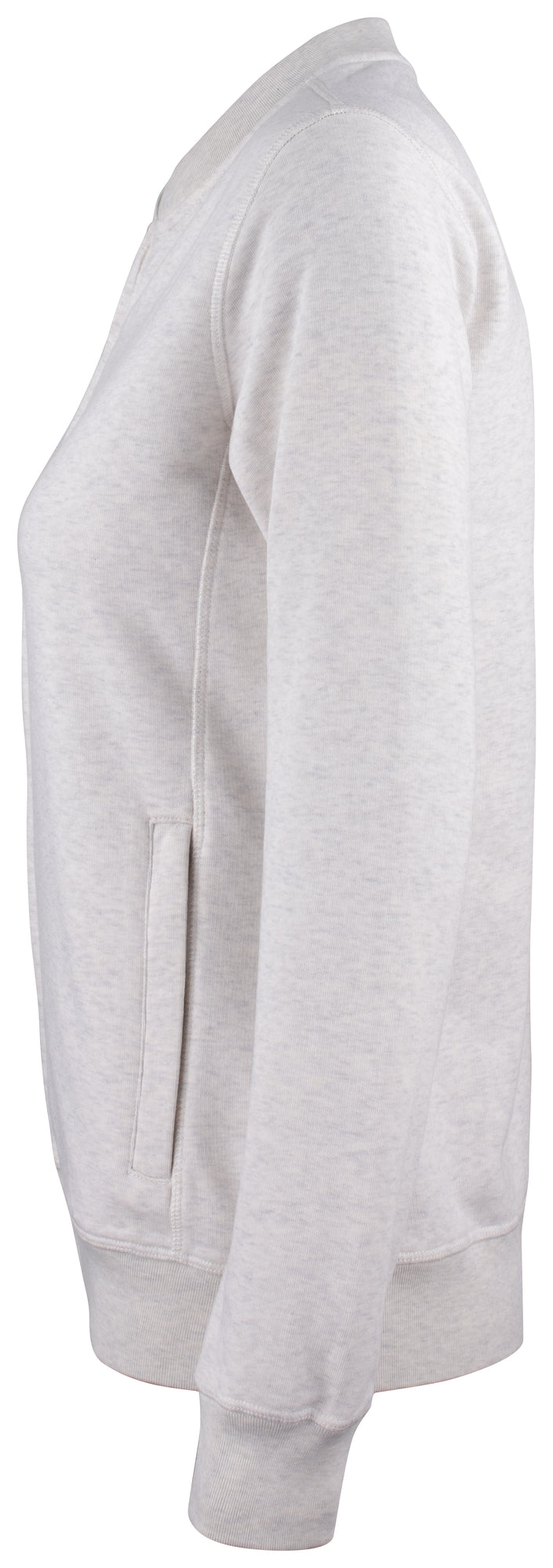 Clique Premium OC Cardigan – dame – Naturmelert – venstre side