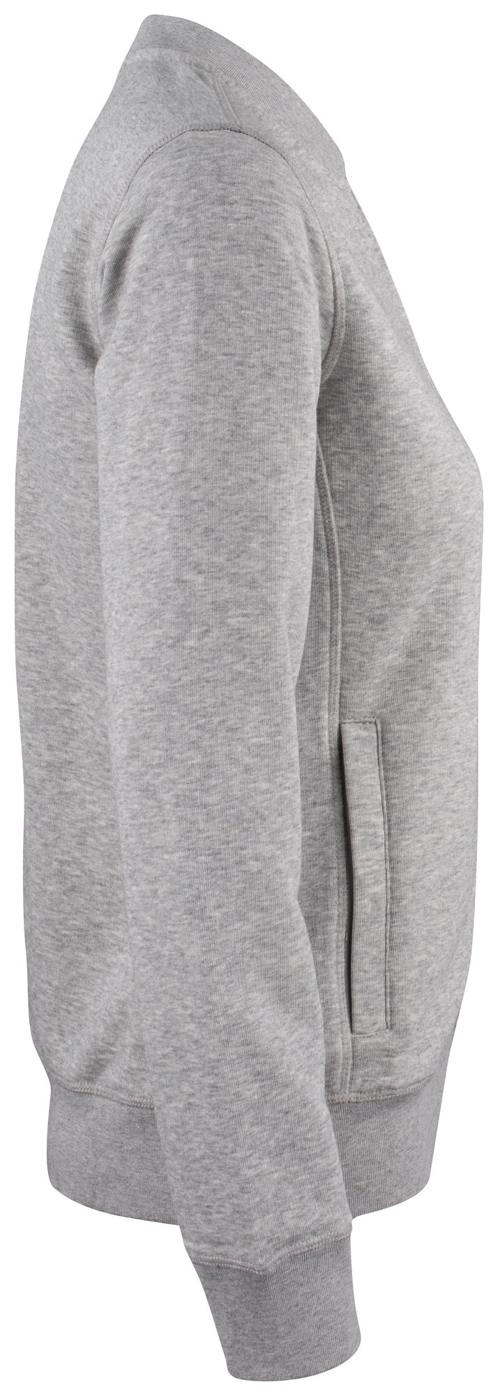 Clique Premium OC Cardigan – dame – Gråmelert – høyre side