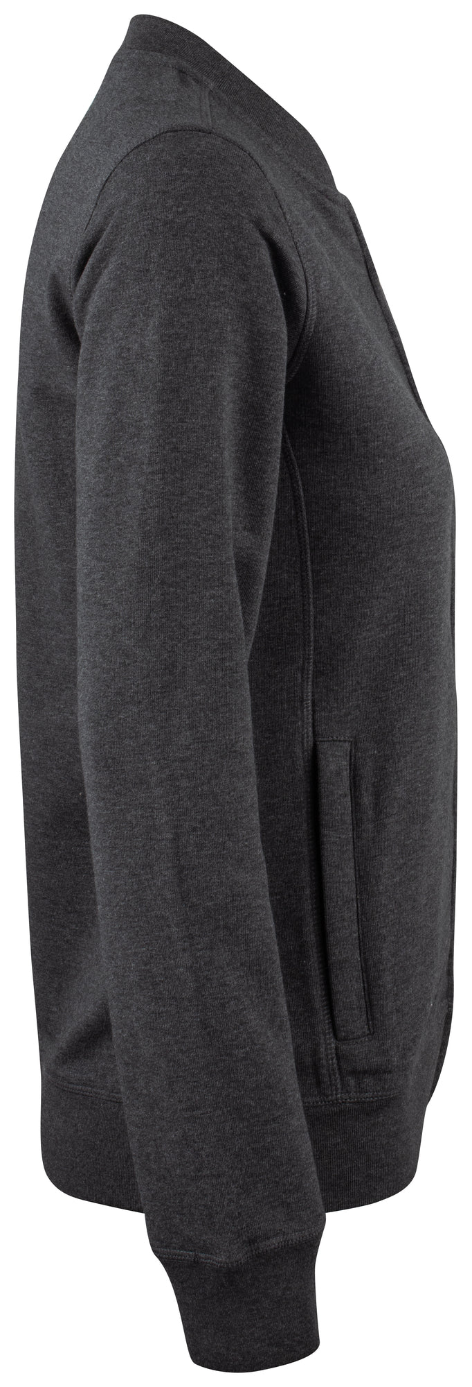 Clique Premium OC Cardigan – dame – Antrasittmelert – høyre side