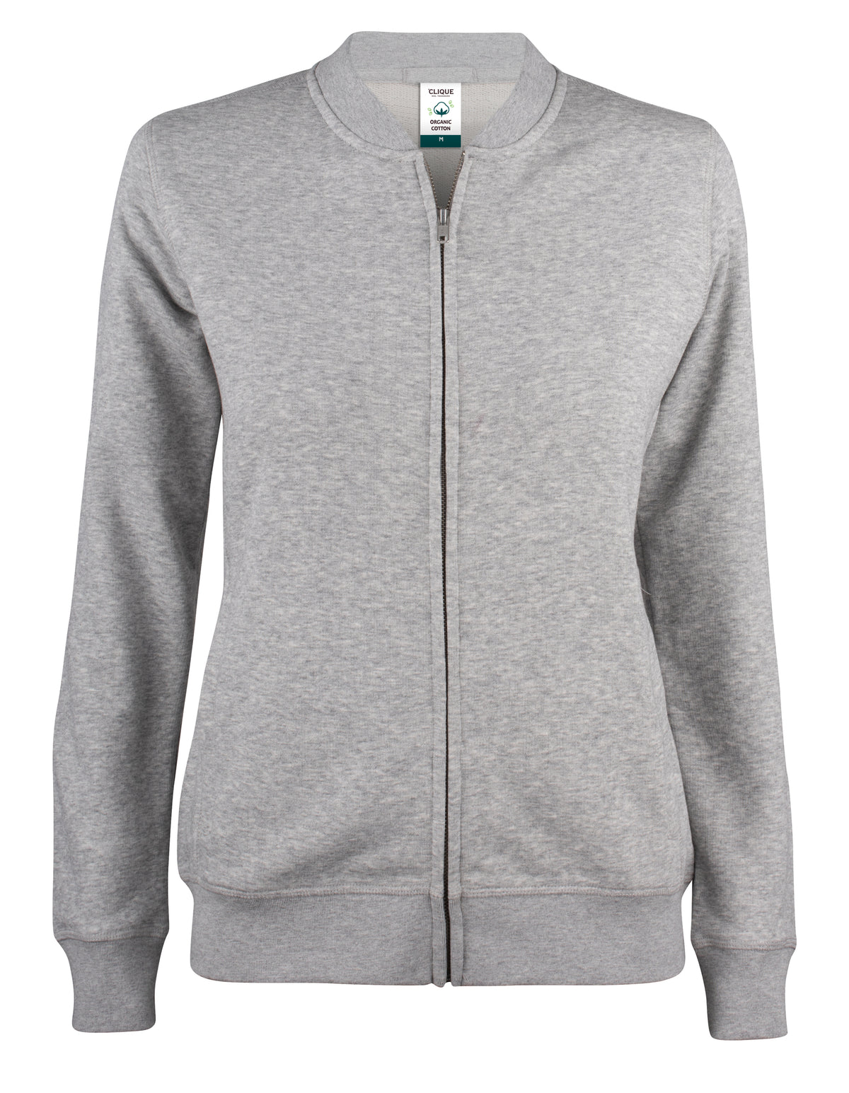 Clique Premium OC Cardigan – dame – Gråmelert – forside